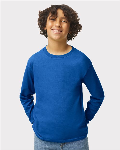Youth Cotton Long Sleeve T-Shirt – Classic Fit