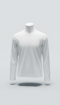 Customizable long-sleeve tee in pure white