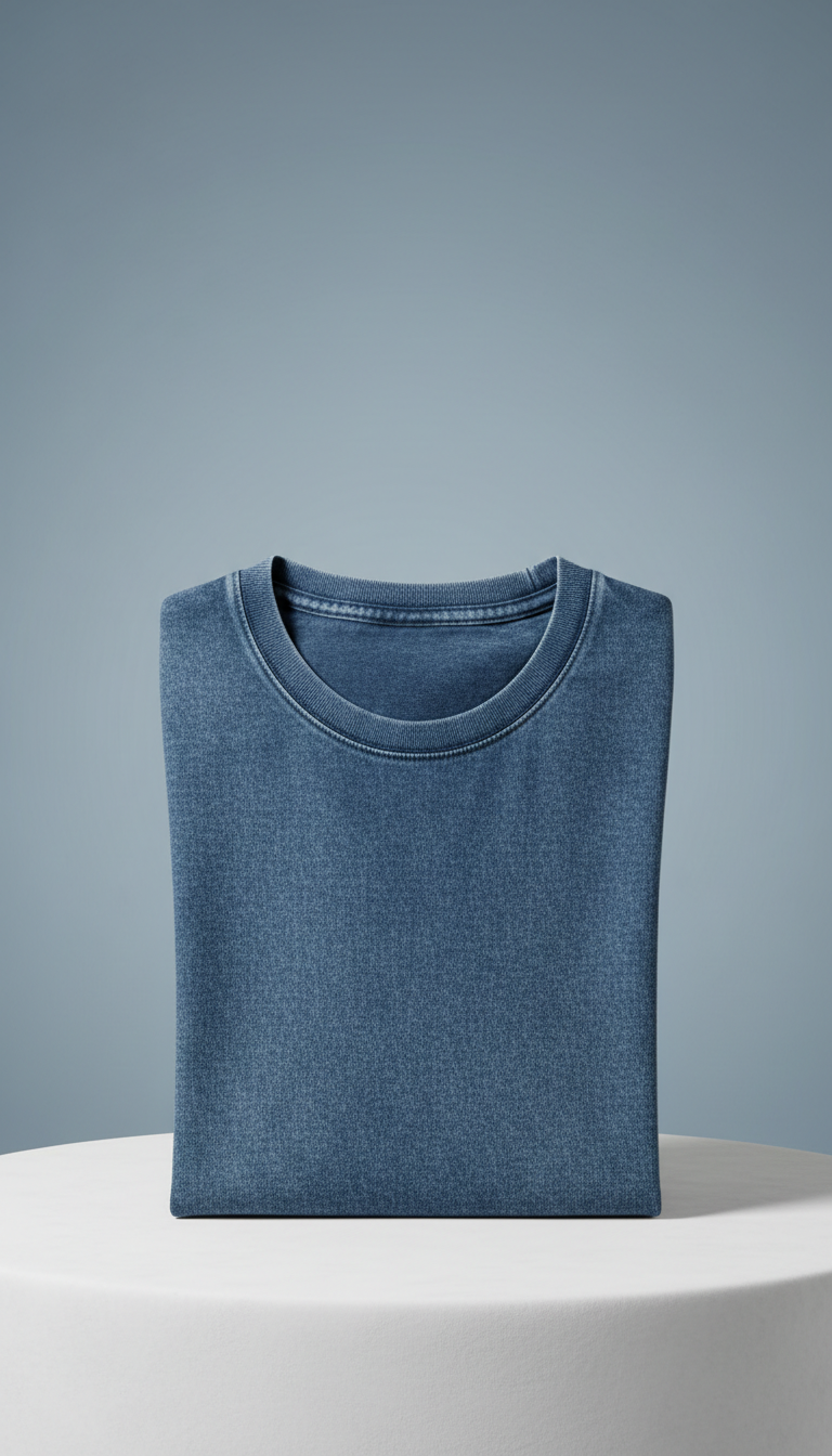Washed Denim Unisex Tee