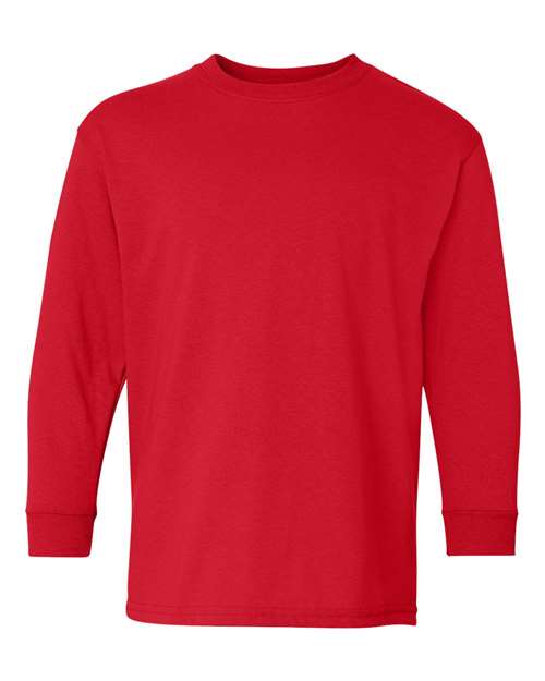 Youth Cotton Long Sleeve T-Shirt – Classic Fit