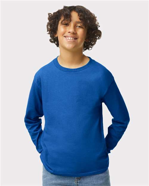 Youth Cotton Long Sleeve T-Shirt – Classic Fit