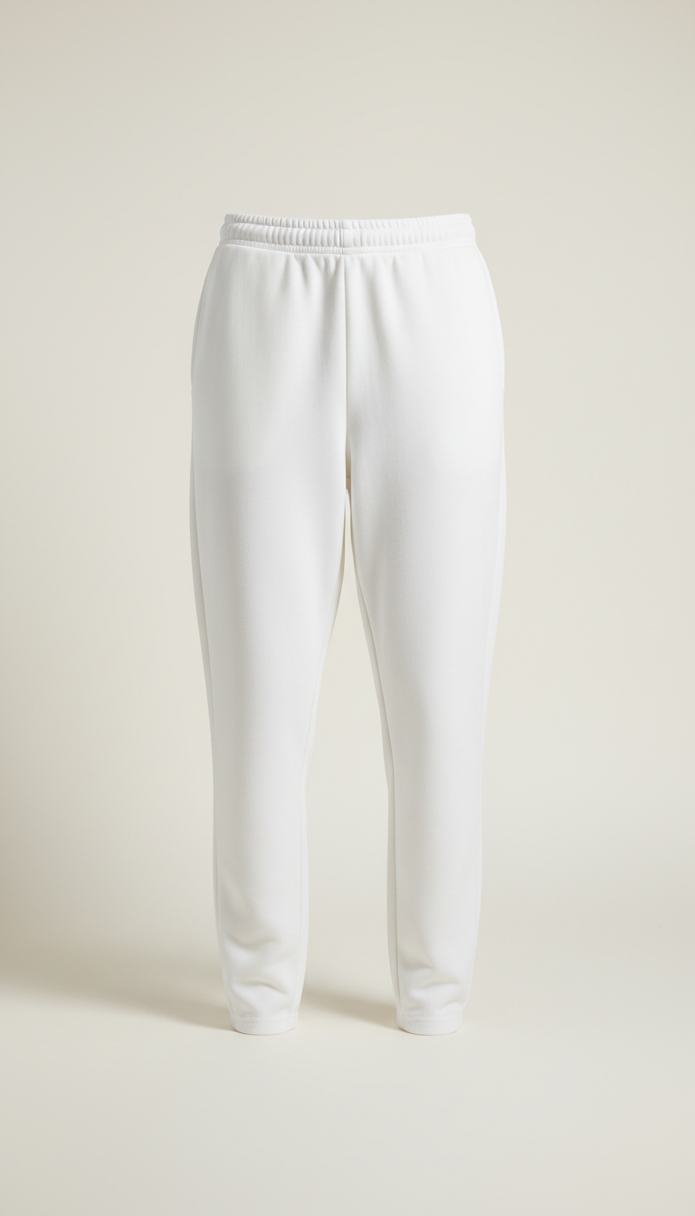 Cloud White Relaxed-Fit Joggers