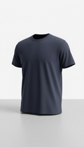 Classic cotton tee in deep navy