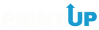Blue 'UP' logo with an arrow on a white background